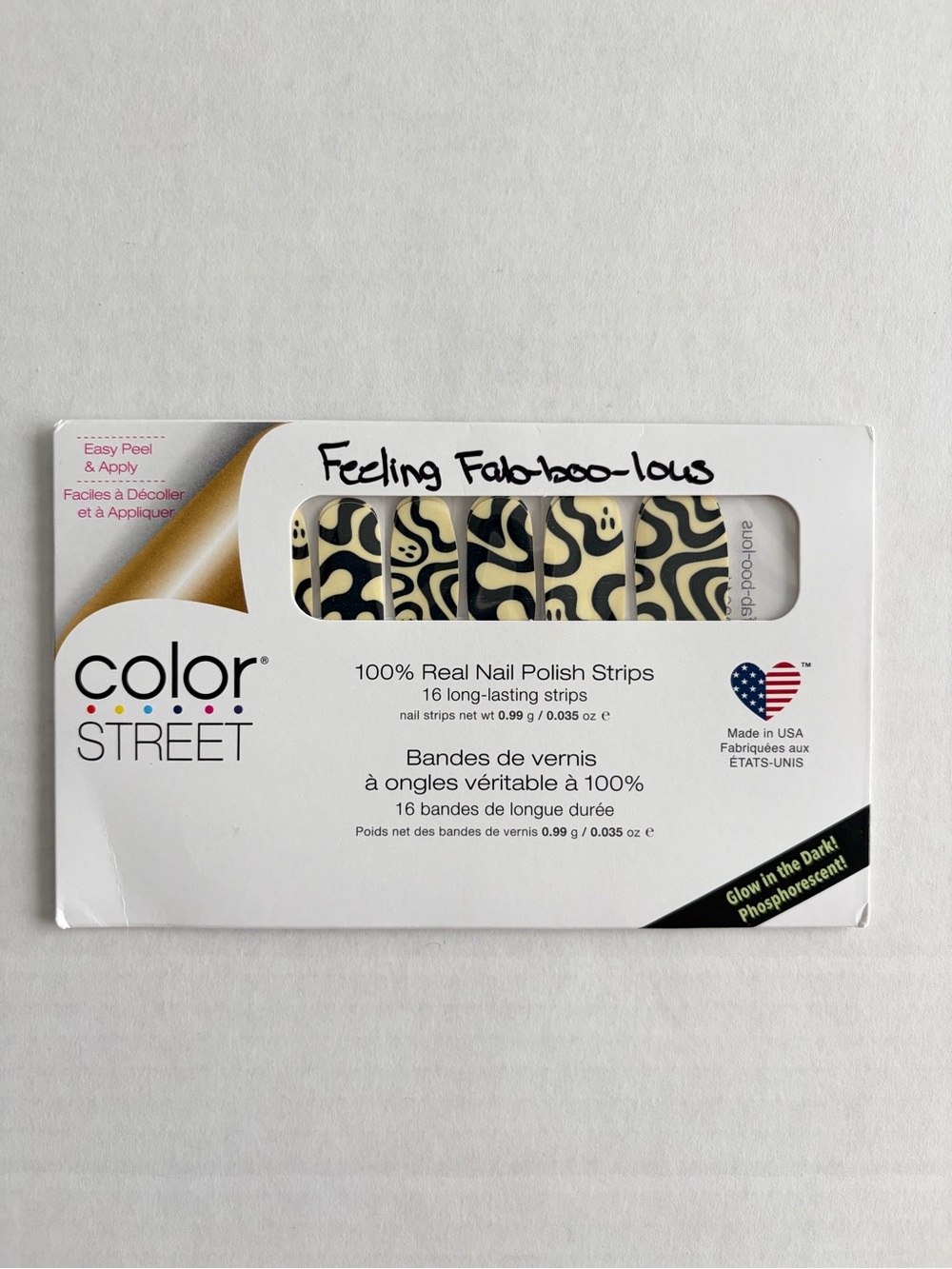 *Retired* Color Street: Feeling Fab-boo-lous | Halloween Glow in the Dark Black - Picture 3 of 14
